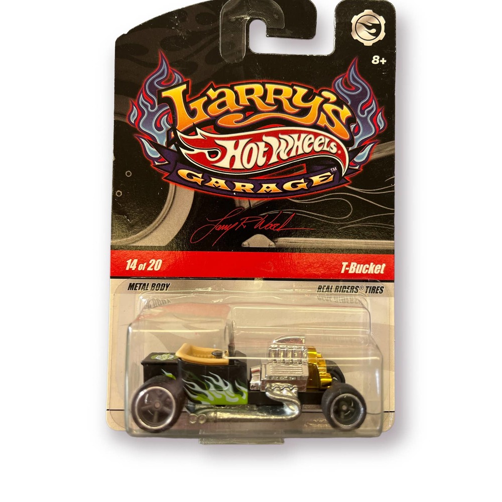 Hot Wheels Larry’s Garage T-Bucket Chase initials (limited) NOC real riders